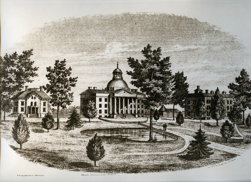Campus drawing, circa 1872