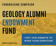 Geology Alumni Endowment flyer