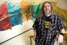 jim schiffbauer at mural